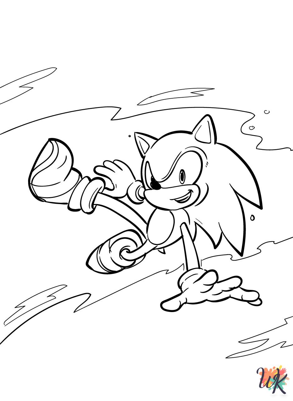 Sonic ornaments coloring pages