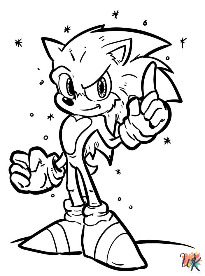 printable coloring pages Sonic 3