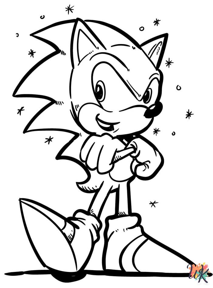 kids Sonic coloring pages