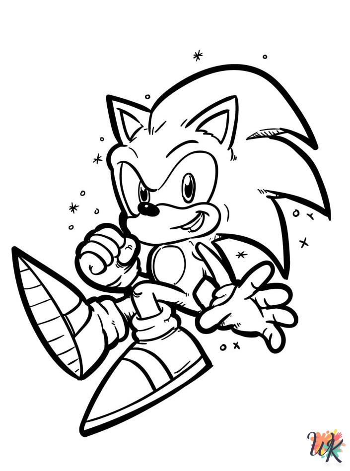 kids Sonic coloring pages