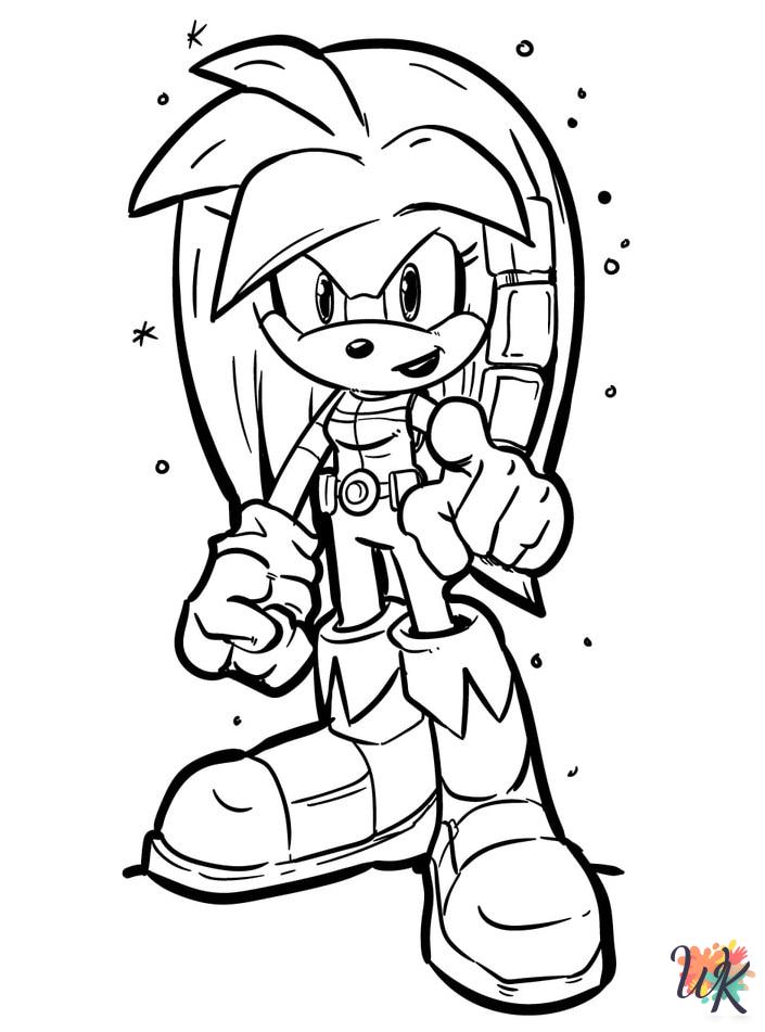 Sonic coloring pages to print