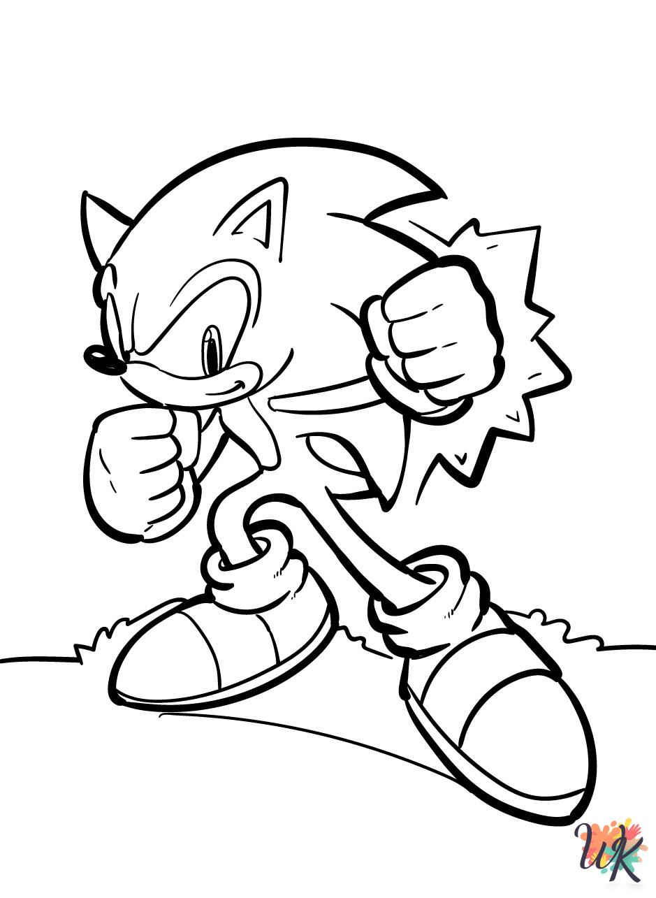 Sonic coloring pages for adults pdf