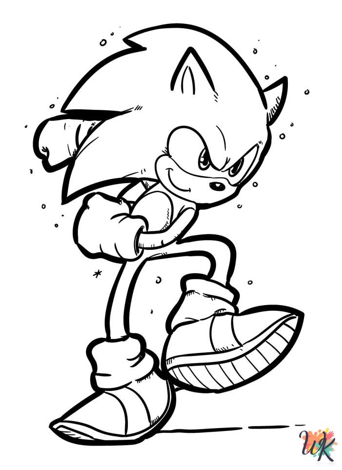 coloring pages printable Sonic