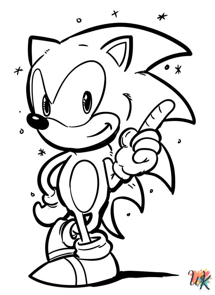 Sonic free coloring pages