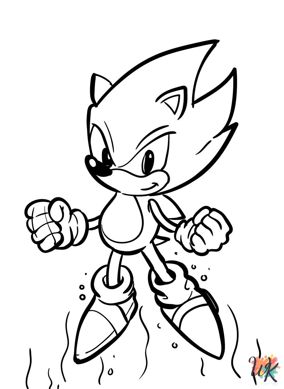 coloring pages for Sonic