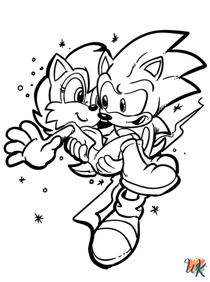 adult Sonic coloring pages