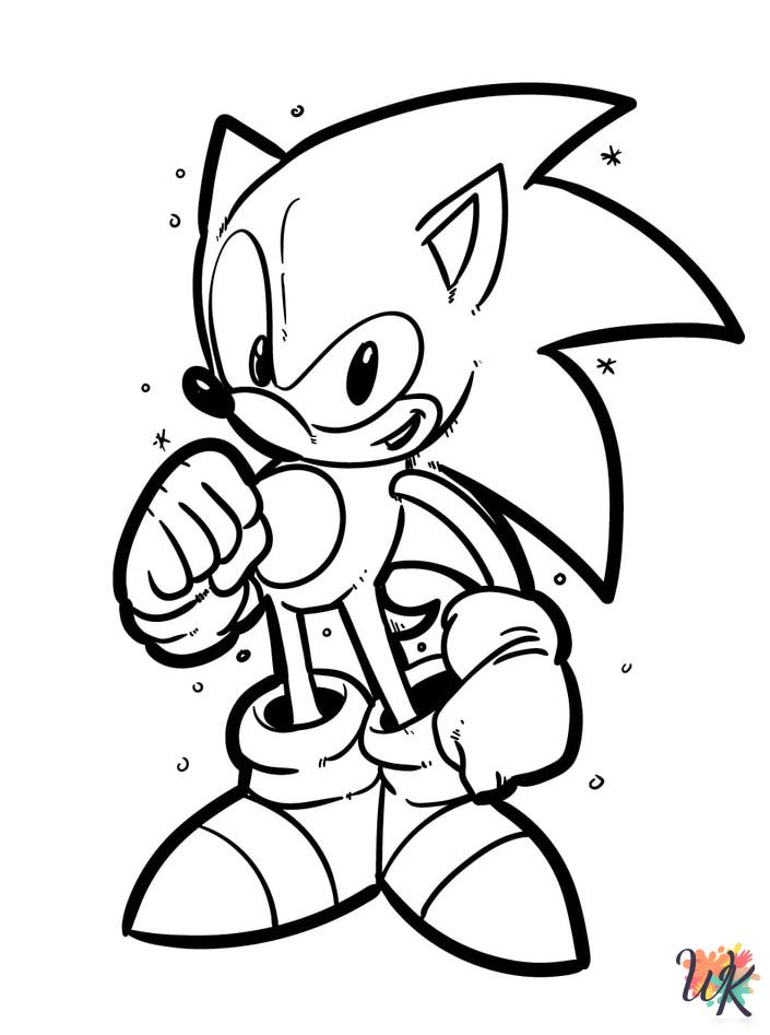 free coloring pages Sonic