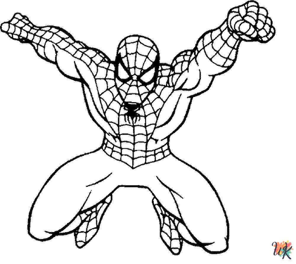 Spiderman adult coloring pages