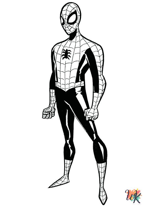 Superhero coloring pages for kids