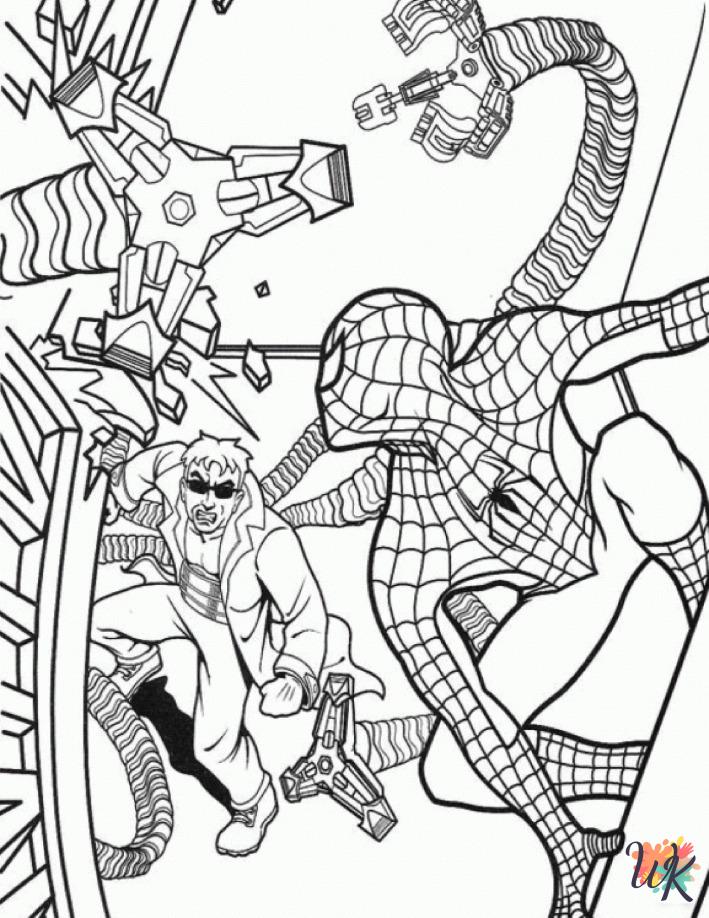 easy cute Spiderman coloring pages
