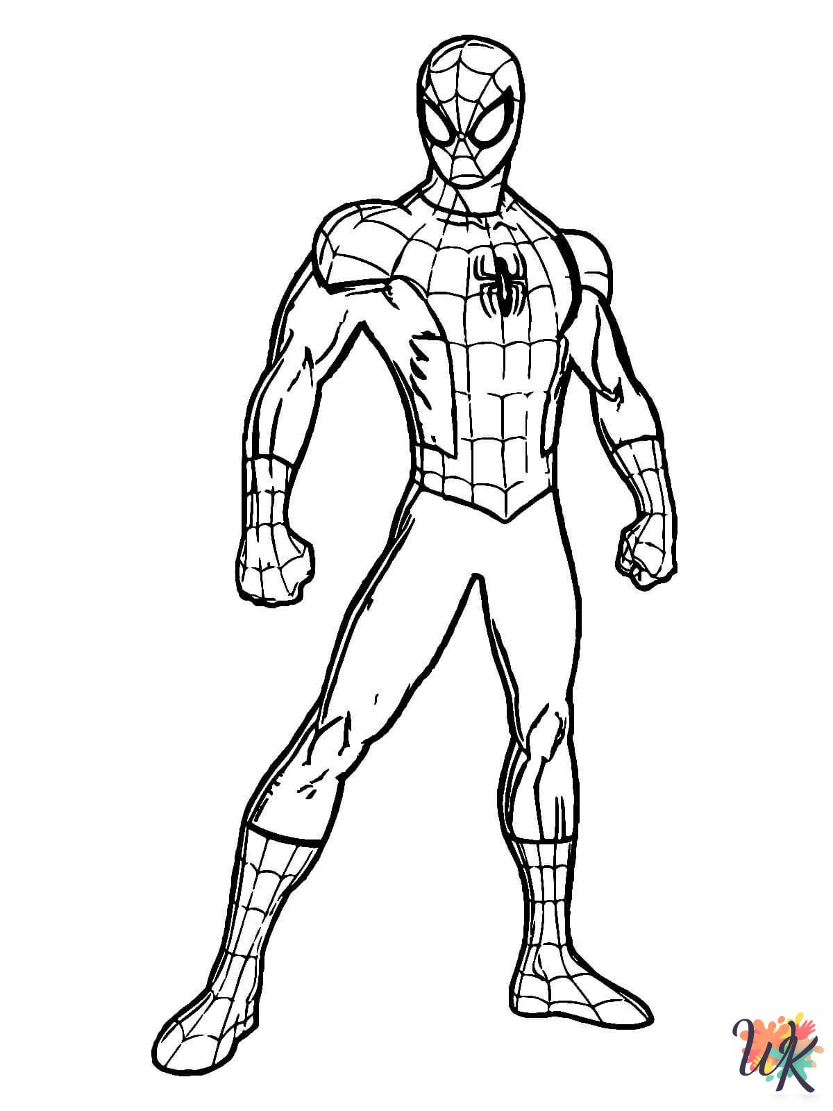 Superhero coloring pages for preschoolers