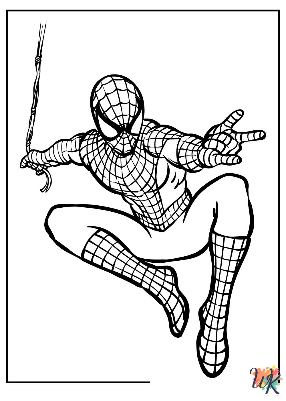 Superhero ornament coloring pages