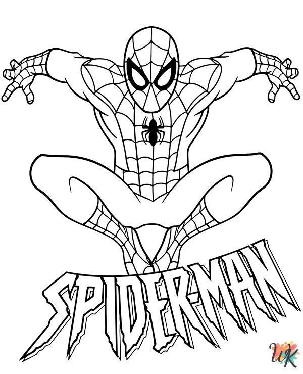 Superhero coloring pages for adults easy
