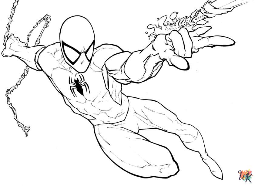 Spiderman free coloring pages