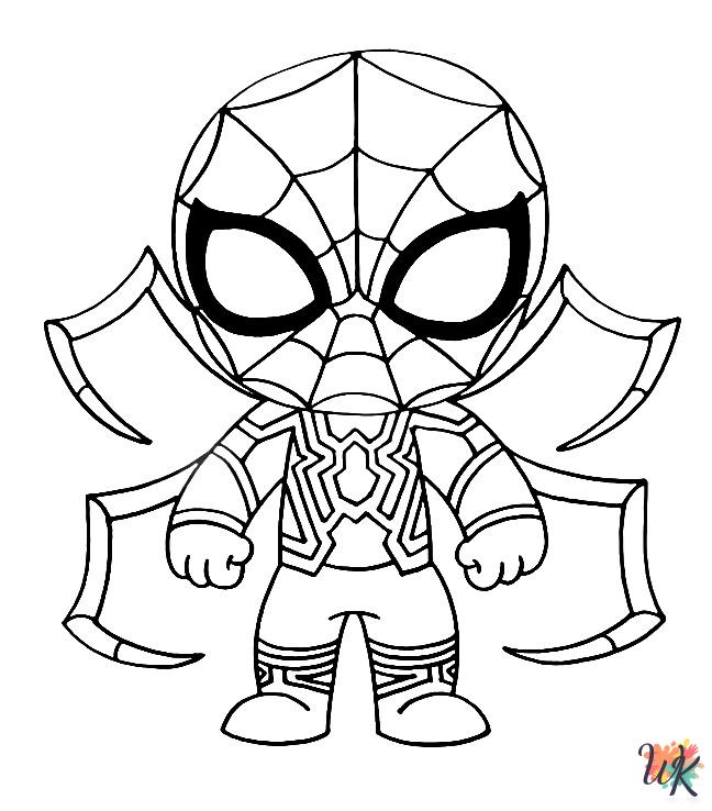 grinch cute Spiderman coloring pages