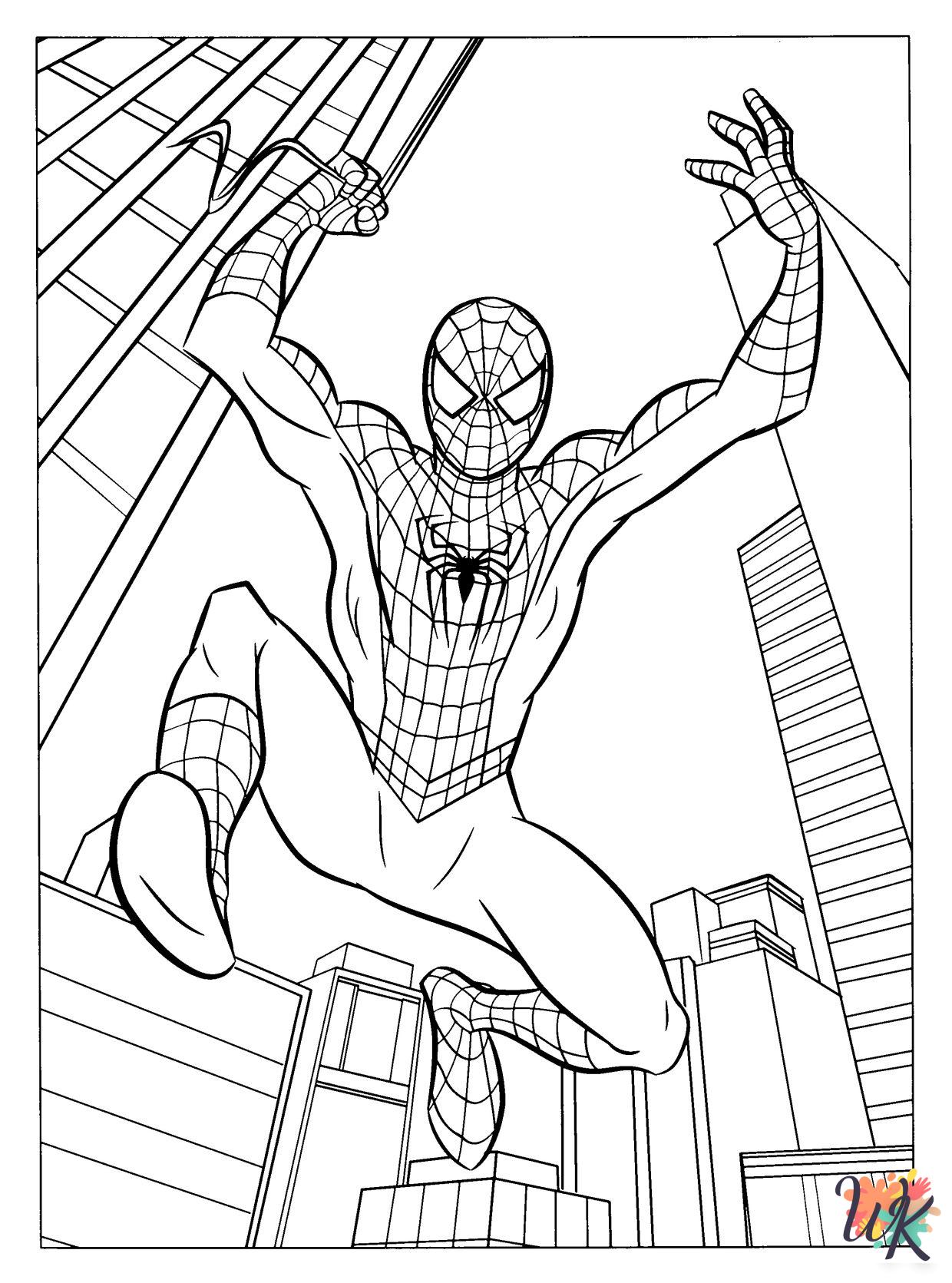 coloring Spiderman pages