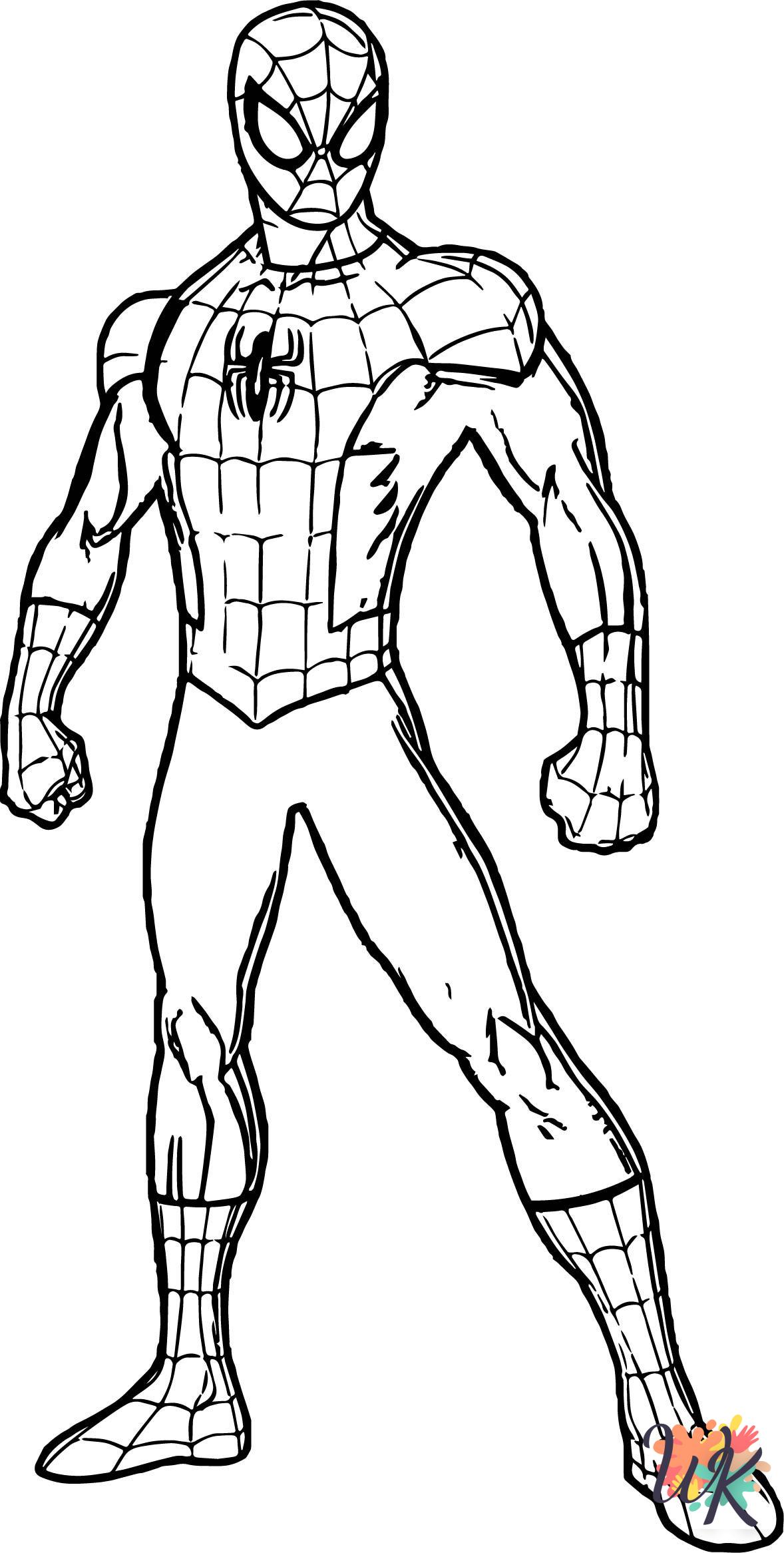 Spiderman coloring pages for adults