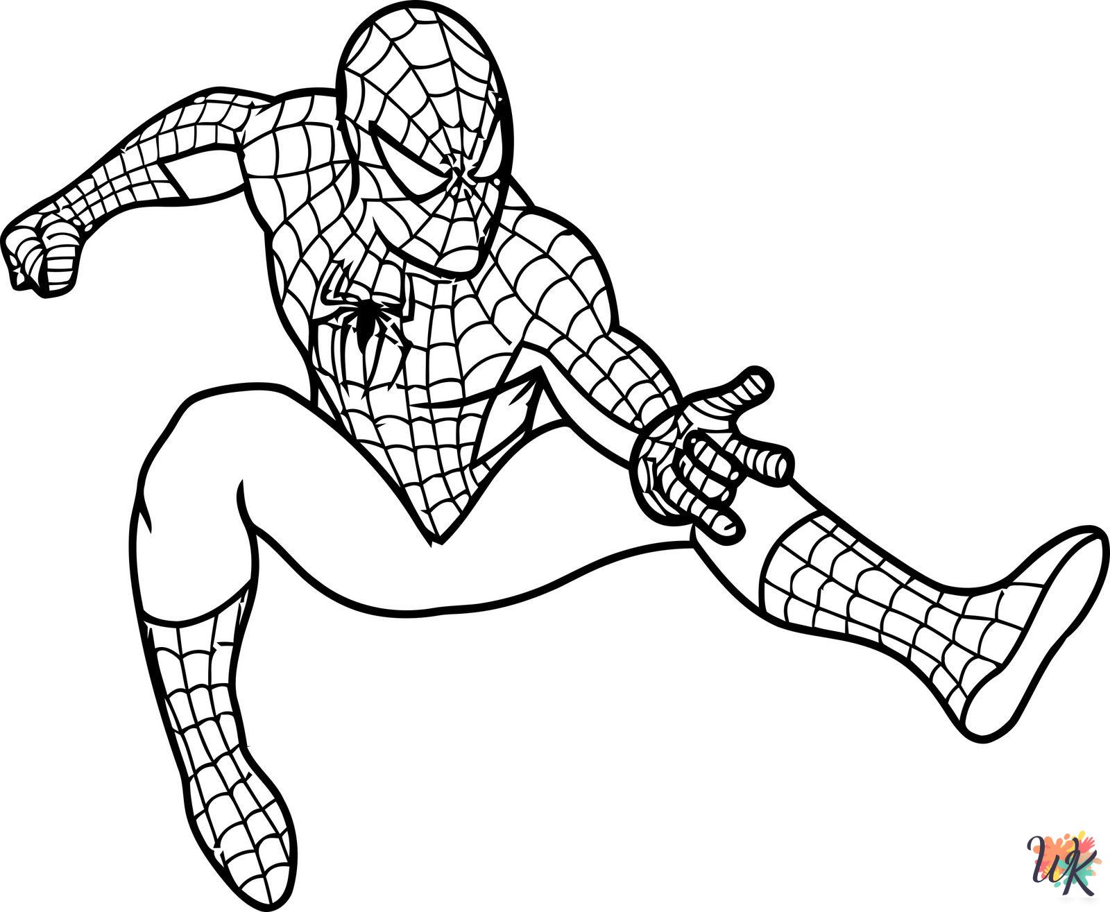 Superhero coloring book pages