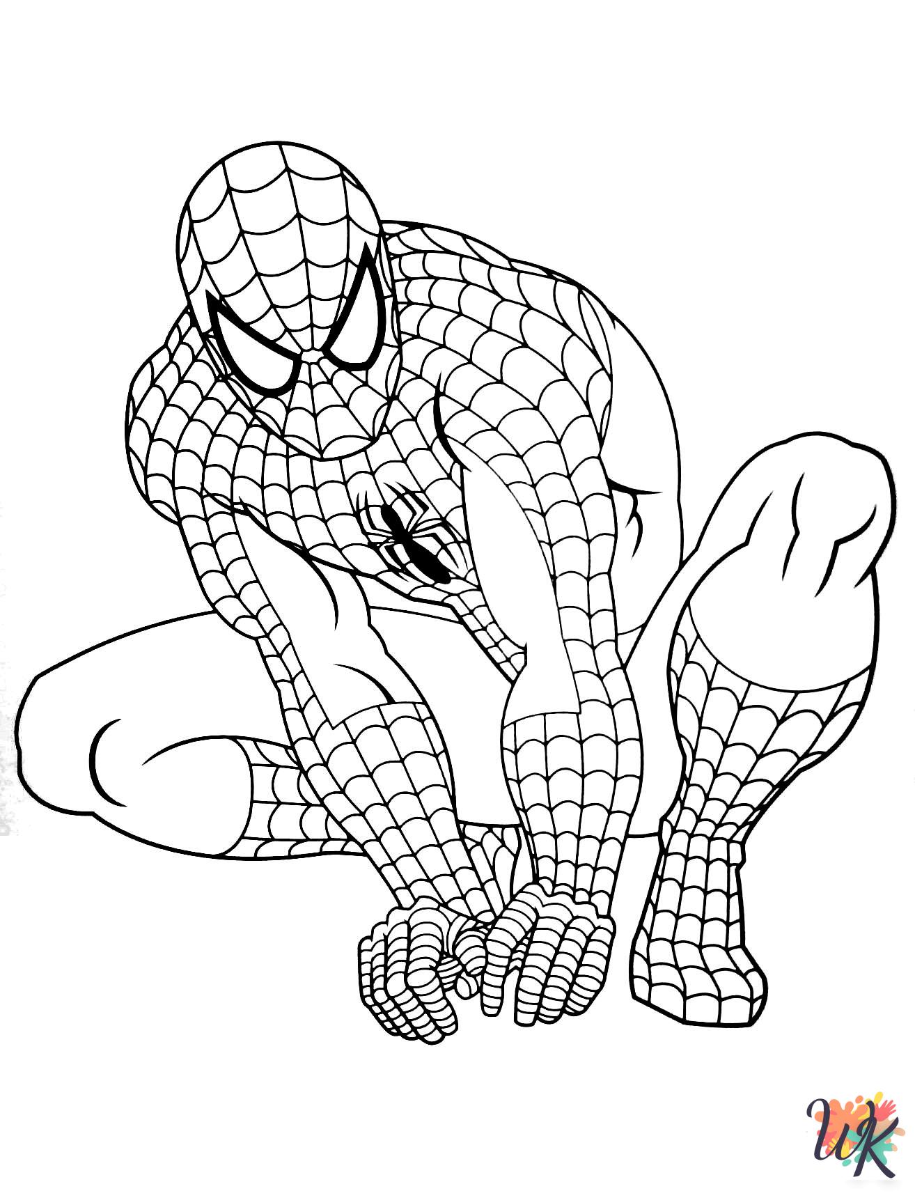 cute coloring pages Spiderman