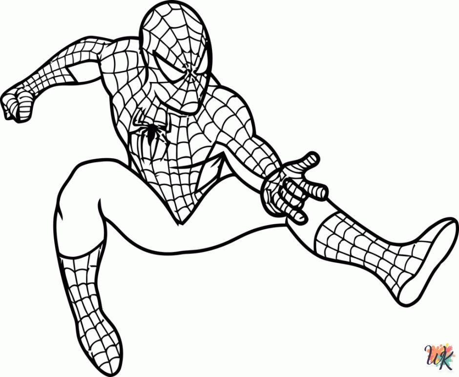 Spiderman coloring pages for adults