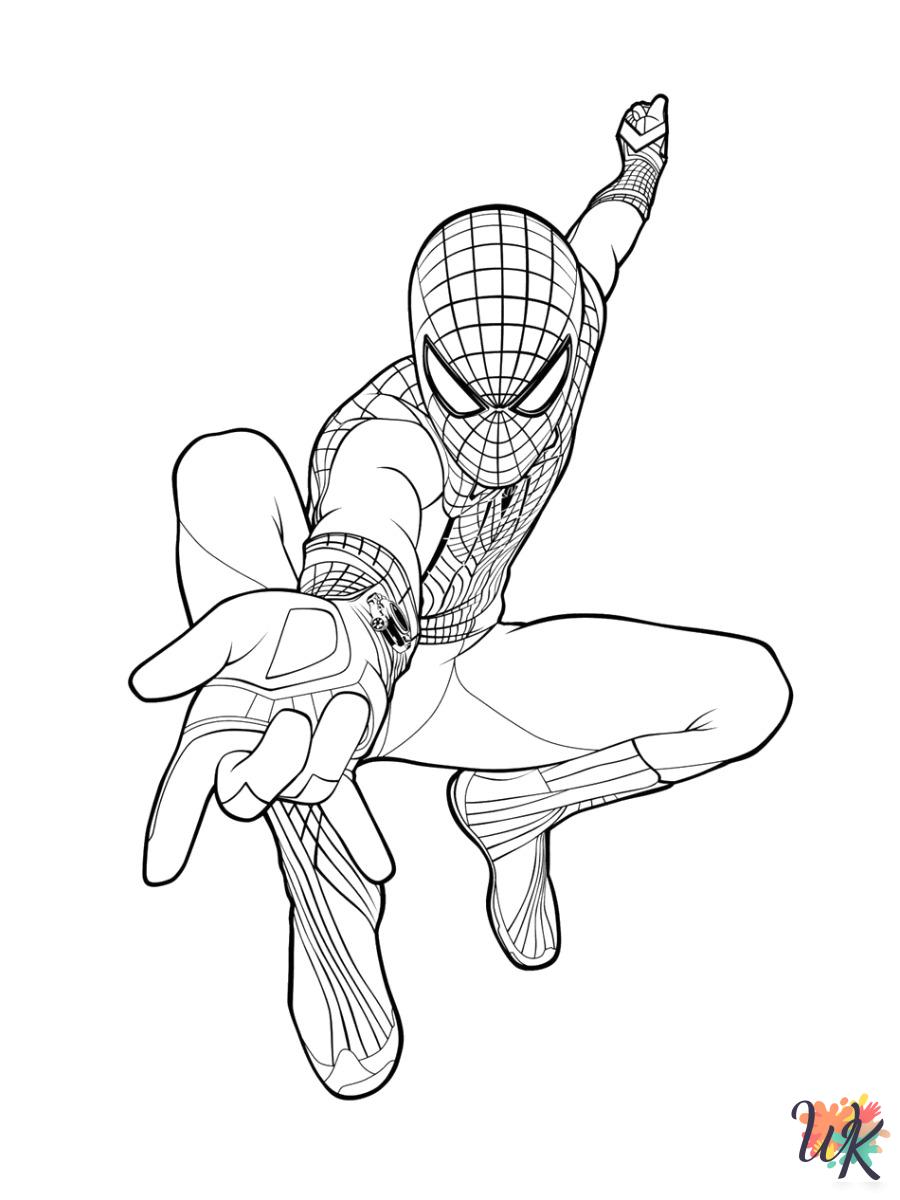 easy cute Spiderman coloring pages