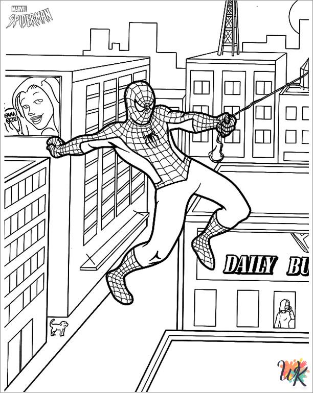 cute Spiderman coloring pages