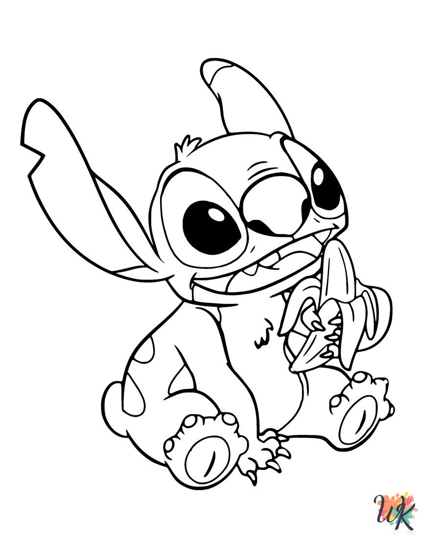 free Stitch coloring pages for adults