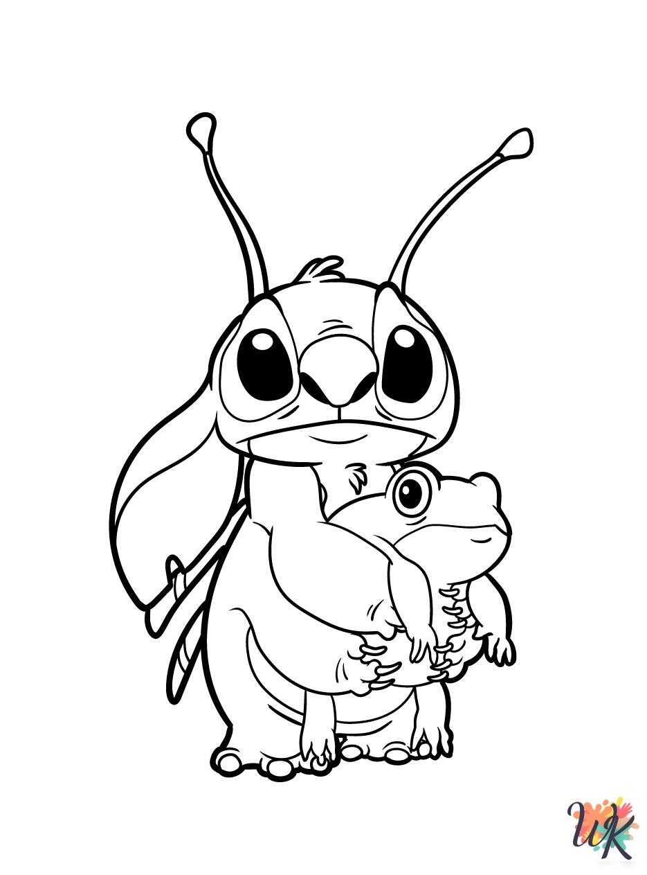 Stitch coloring pages printable