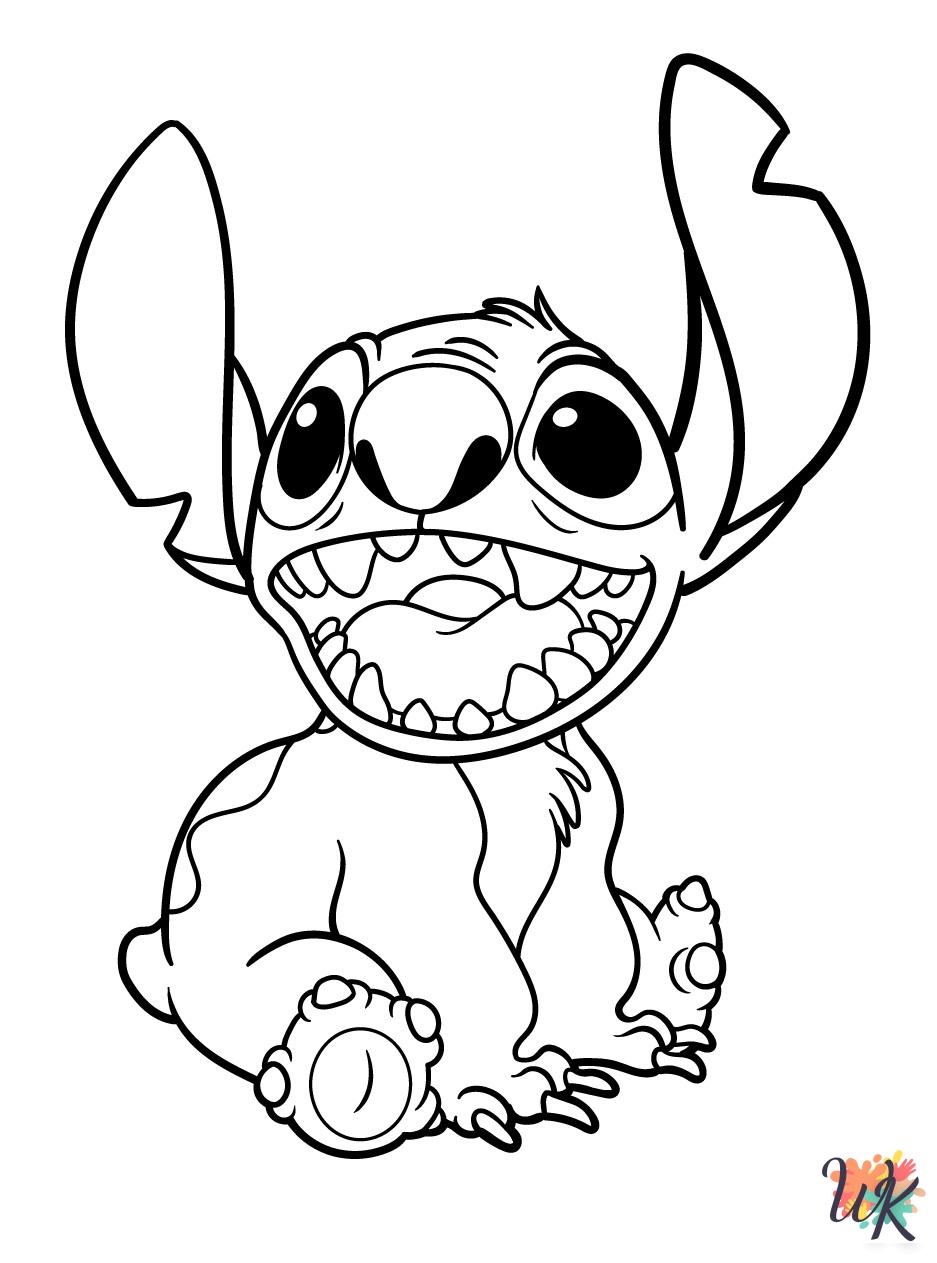 Stitch printable coloring pages