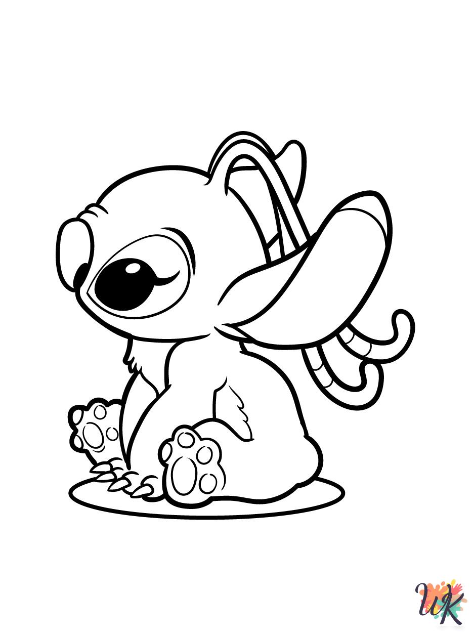 printable Stitch coloring pages for adults