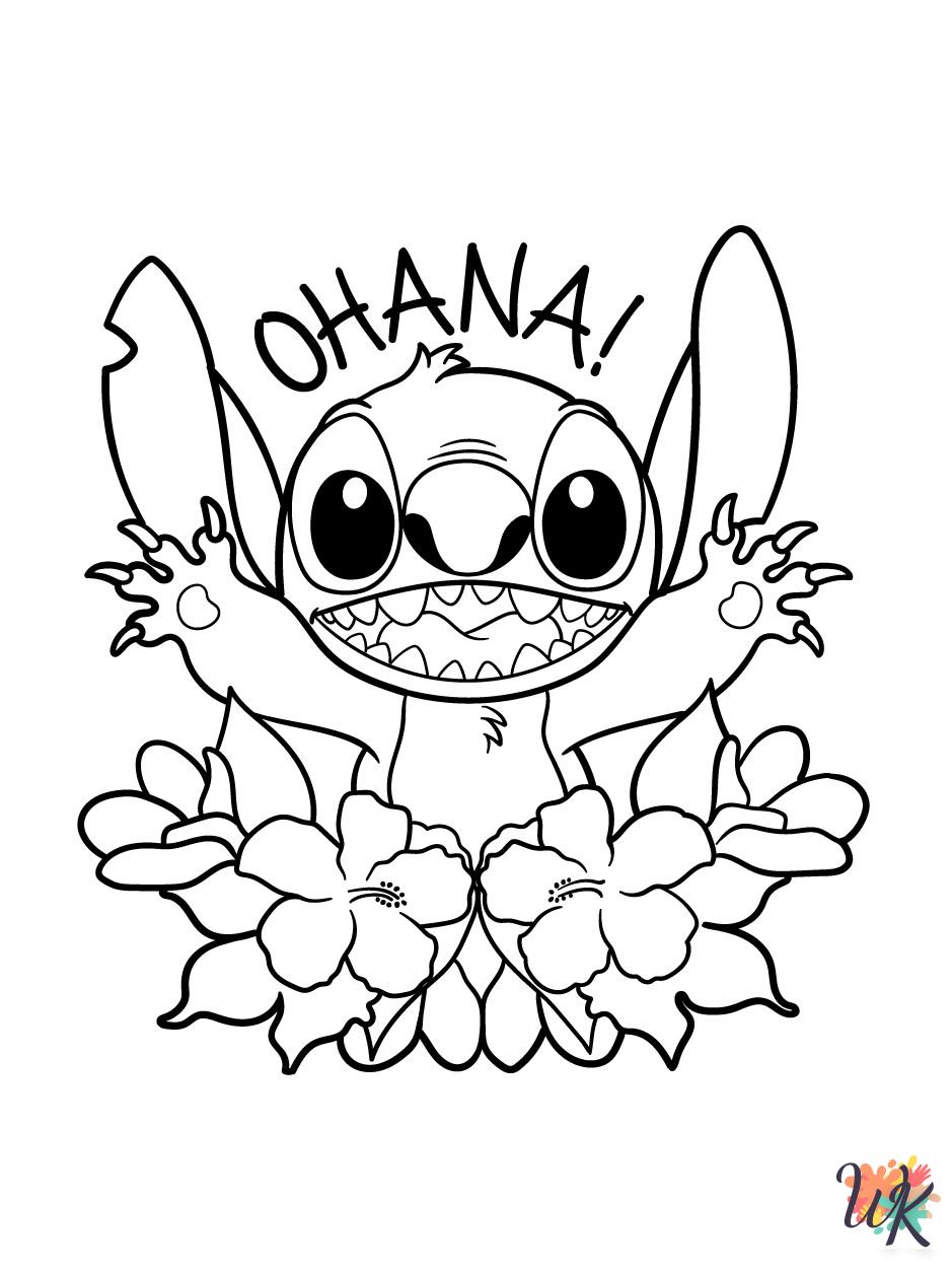 Stitch coloring pages printable