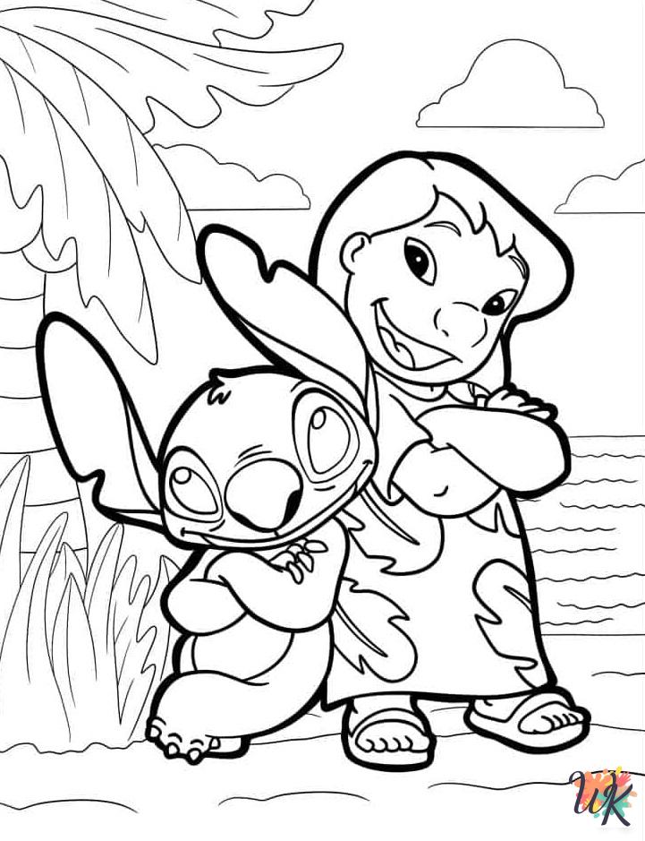 coloring Stitch pages