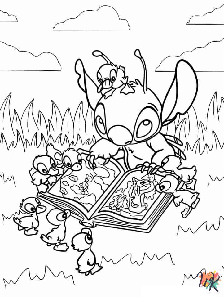 coloring pages for Stitch