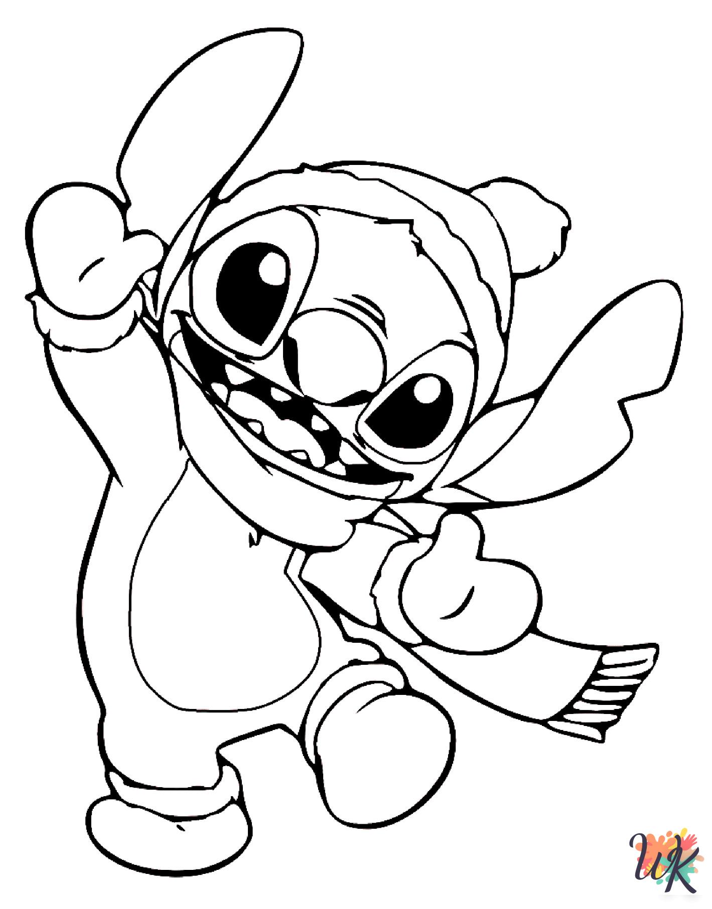 Stitch adult coloring pages