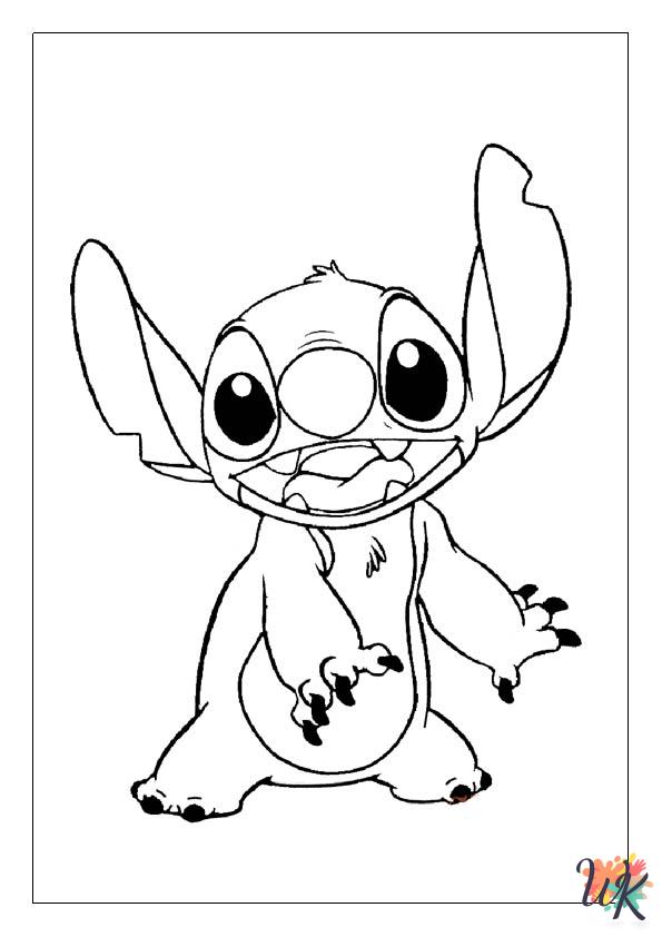free printable Stitch coloring pages