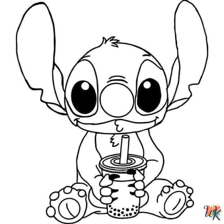 Stitch ornament coloring pages