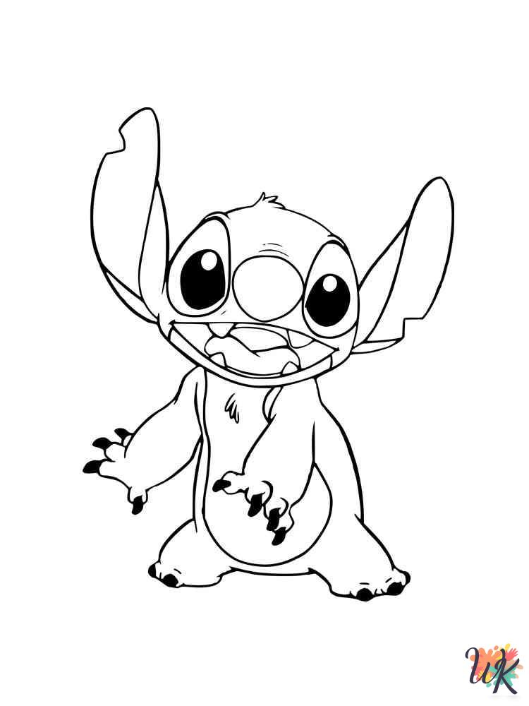 free Stitch coloring pages pdf