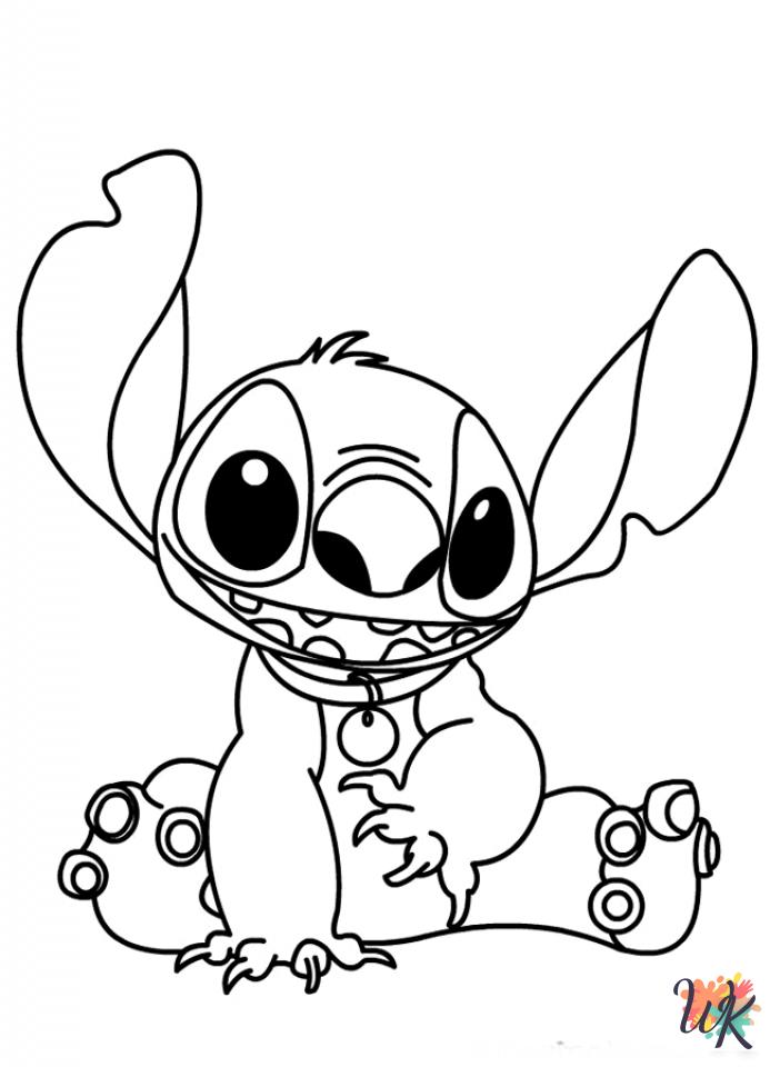 free printable Stitch coloring pages for adults