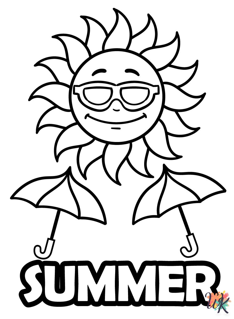 free Summer coloring pages