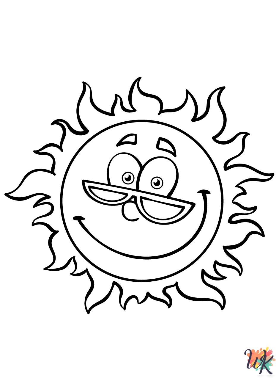free Summer coloring pages for adults