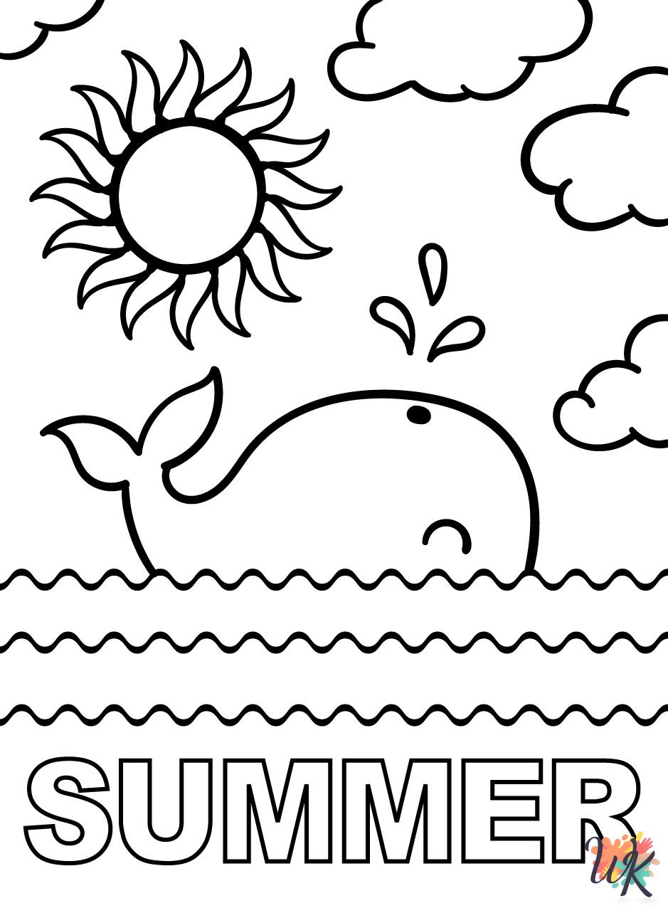 free Summer coloring pages for kids