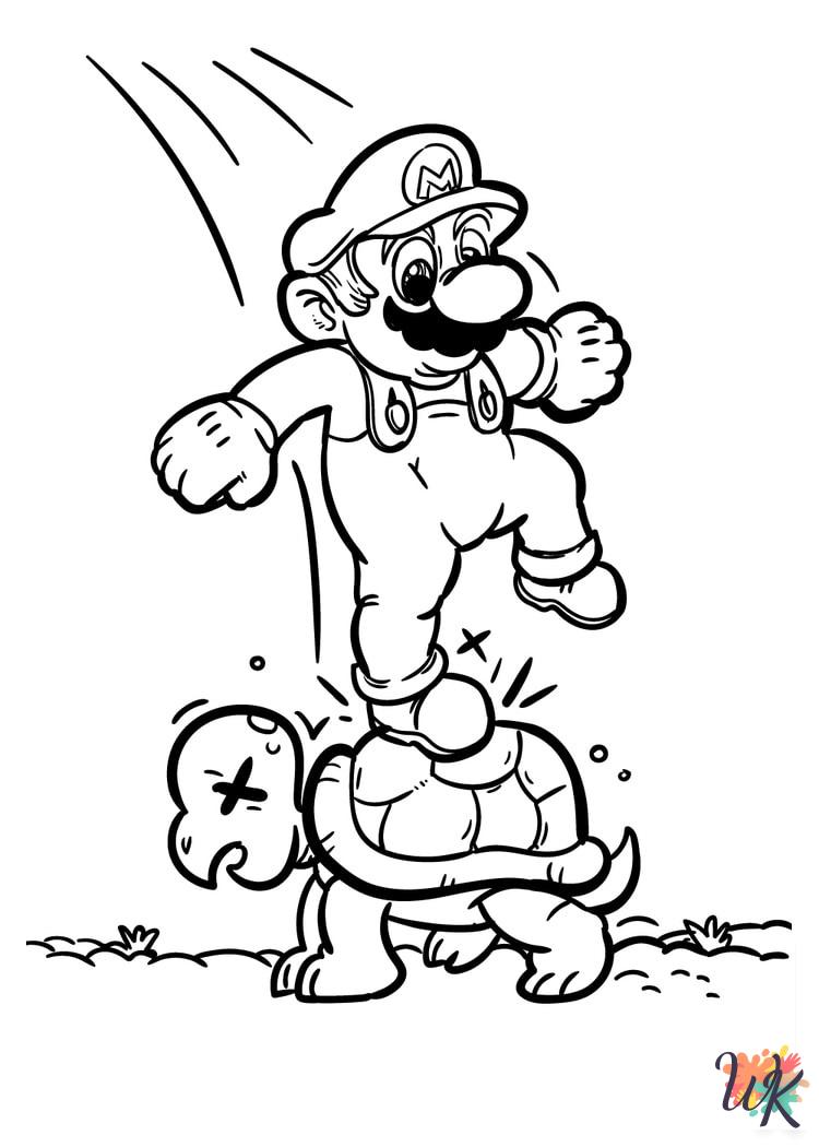 free printable Super Mario Bros coloring pages