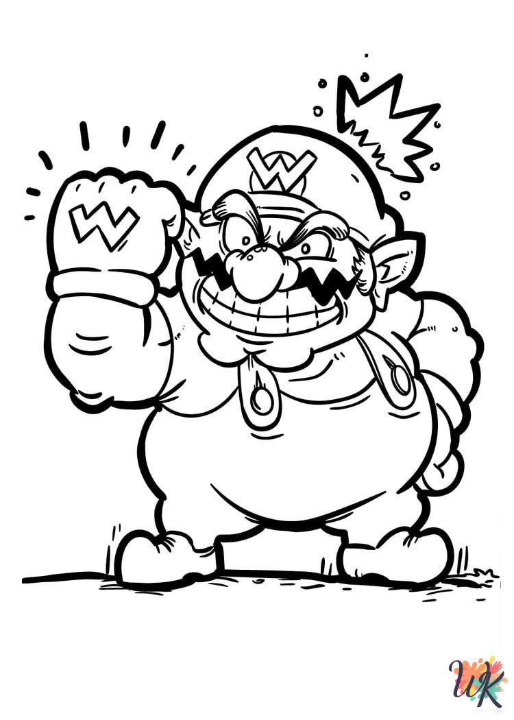 coloring pages for kids Super Mario Bros