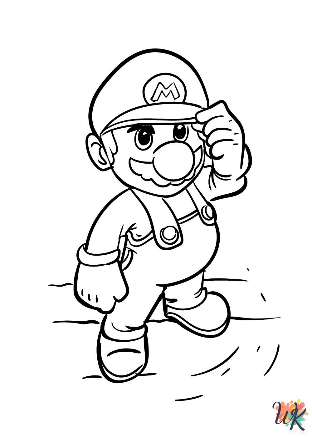 free Super Mario Bros coloring pages