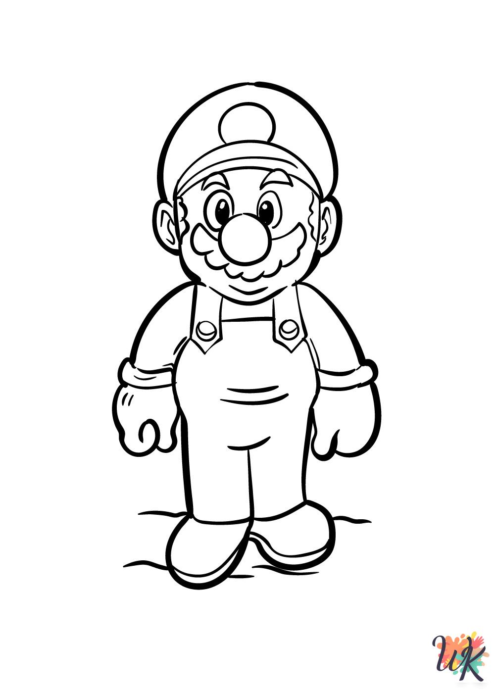 cute coloring pages Super Mario Bros