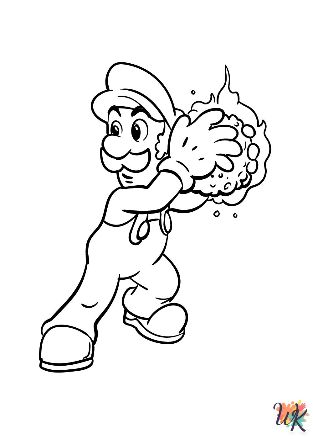 Super Mario Bros coloring pages printable