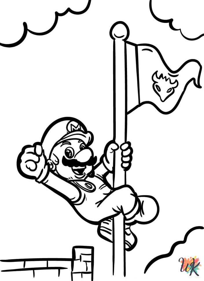 Super Mario Bros free coloring pages
