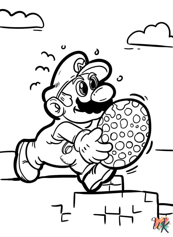 Super Mario Bros adult coloring pages