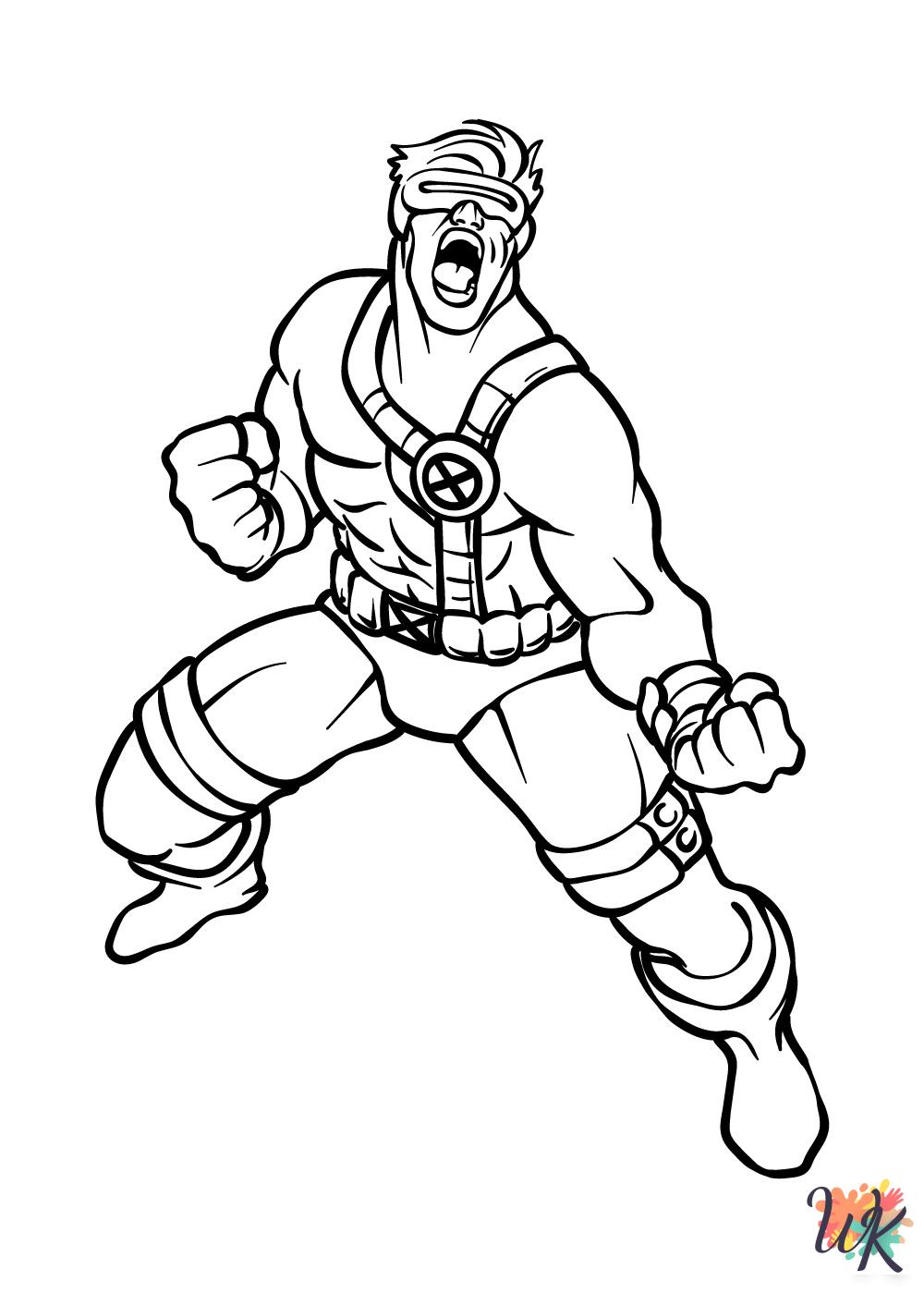 adult coloring pages Superhero