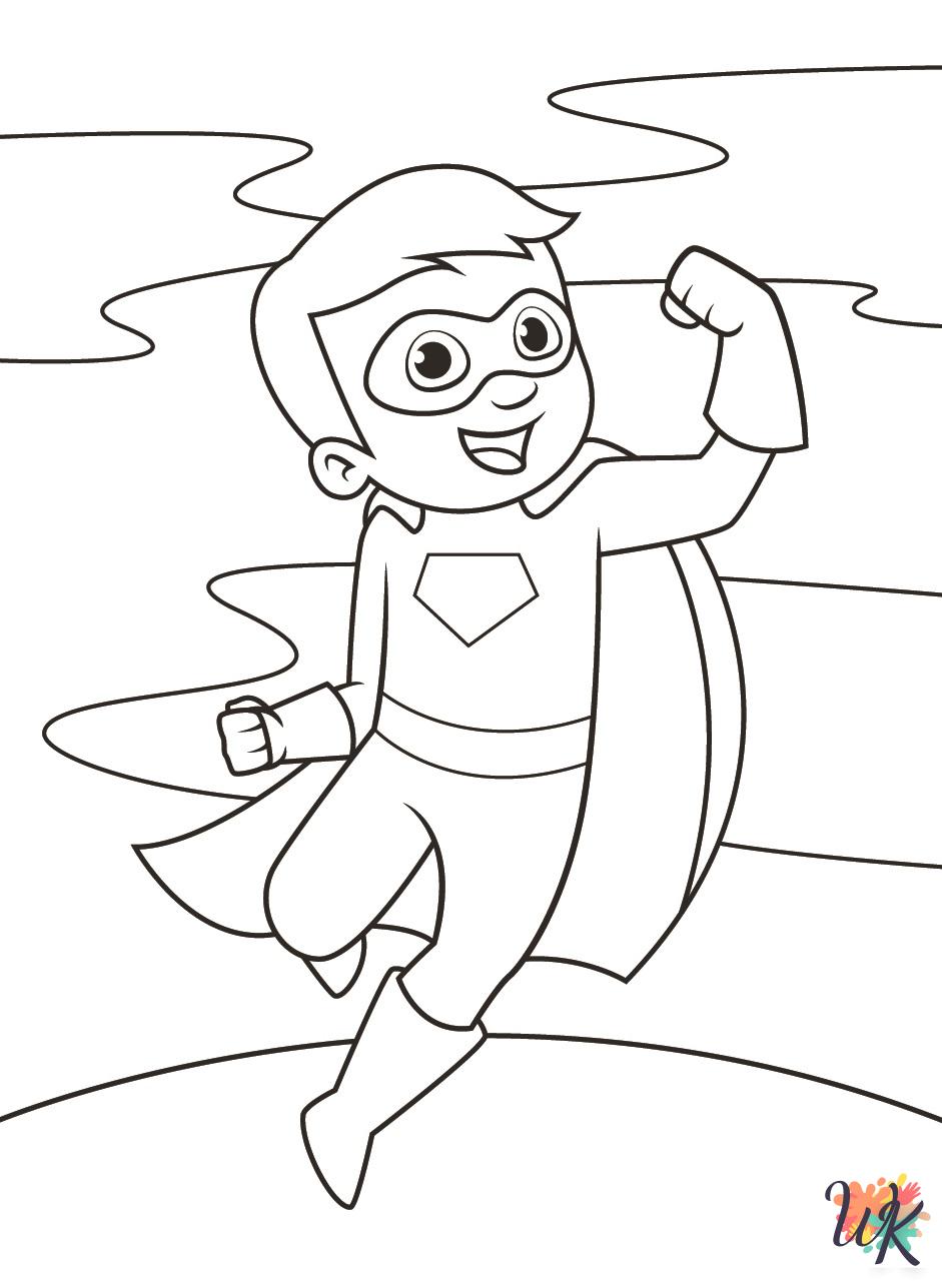 coloring pages printable Superhero